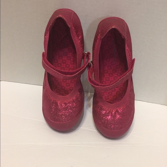 Hanna Andersson Other - Hanna Andersson Pink Sparkly Mary Jane Shoes 3 1/2